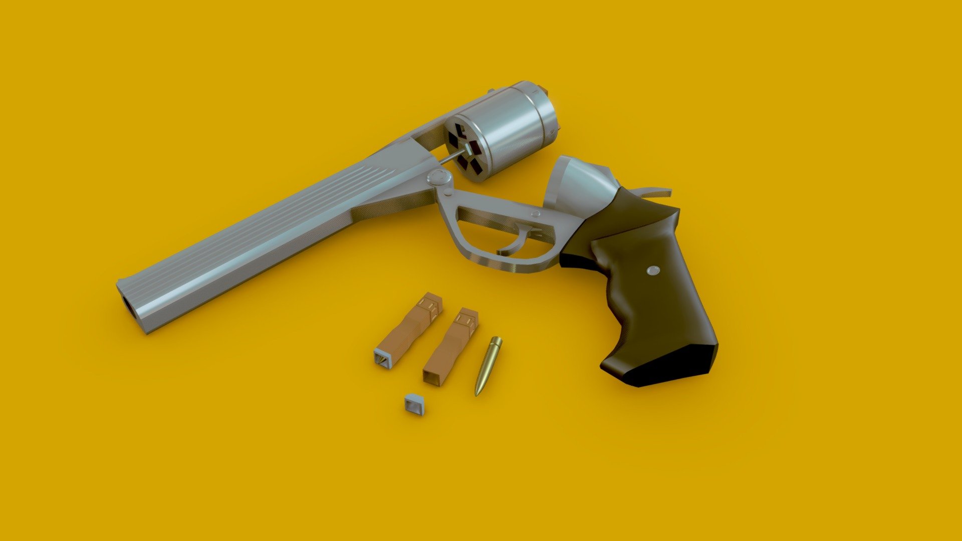 Break Action Revolver 3d Model By 2 3 1 2 2 5 231225 Bab8844 Sketchfab 0223