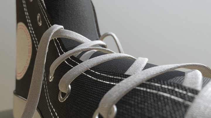 Shoe Clean Black 3D Model