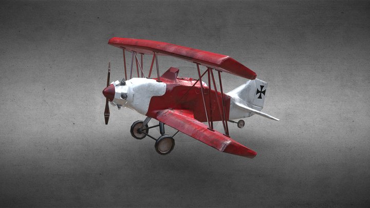 WW1 fantasy Plane 3D Model