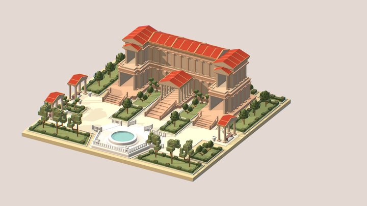 Greece Ethnic Buildings 01 3D Model