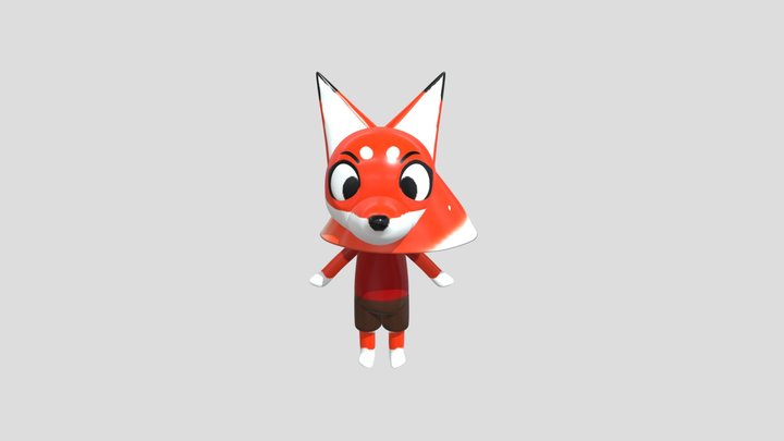 Mid-fox 3D Model