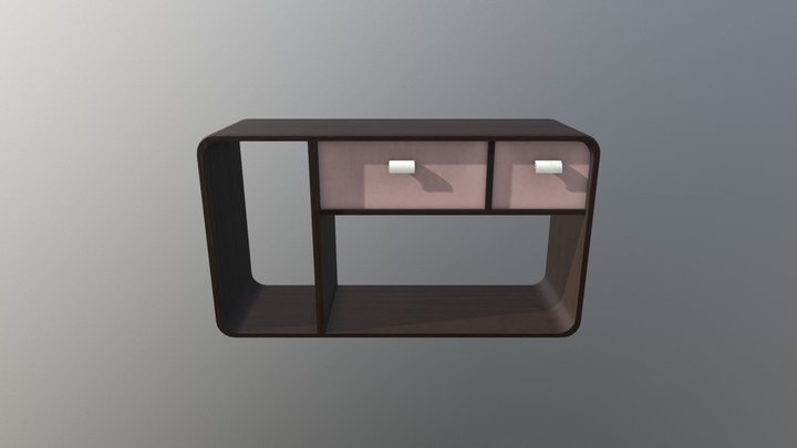 Funkis Shelf2 Lowpoly 3D Model