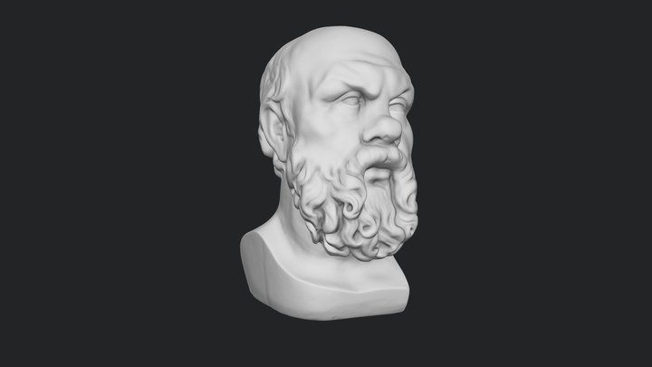 Sculpture of Socrates 3D Model