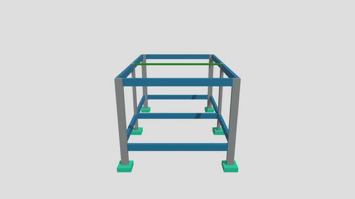 3D BICICLETÁRIO NOVO PARAISO 3D Model