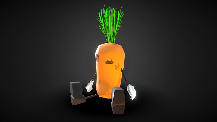 Low-Carrot Doll 3D Model