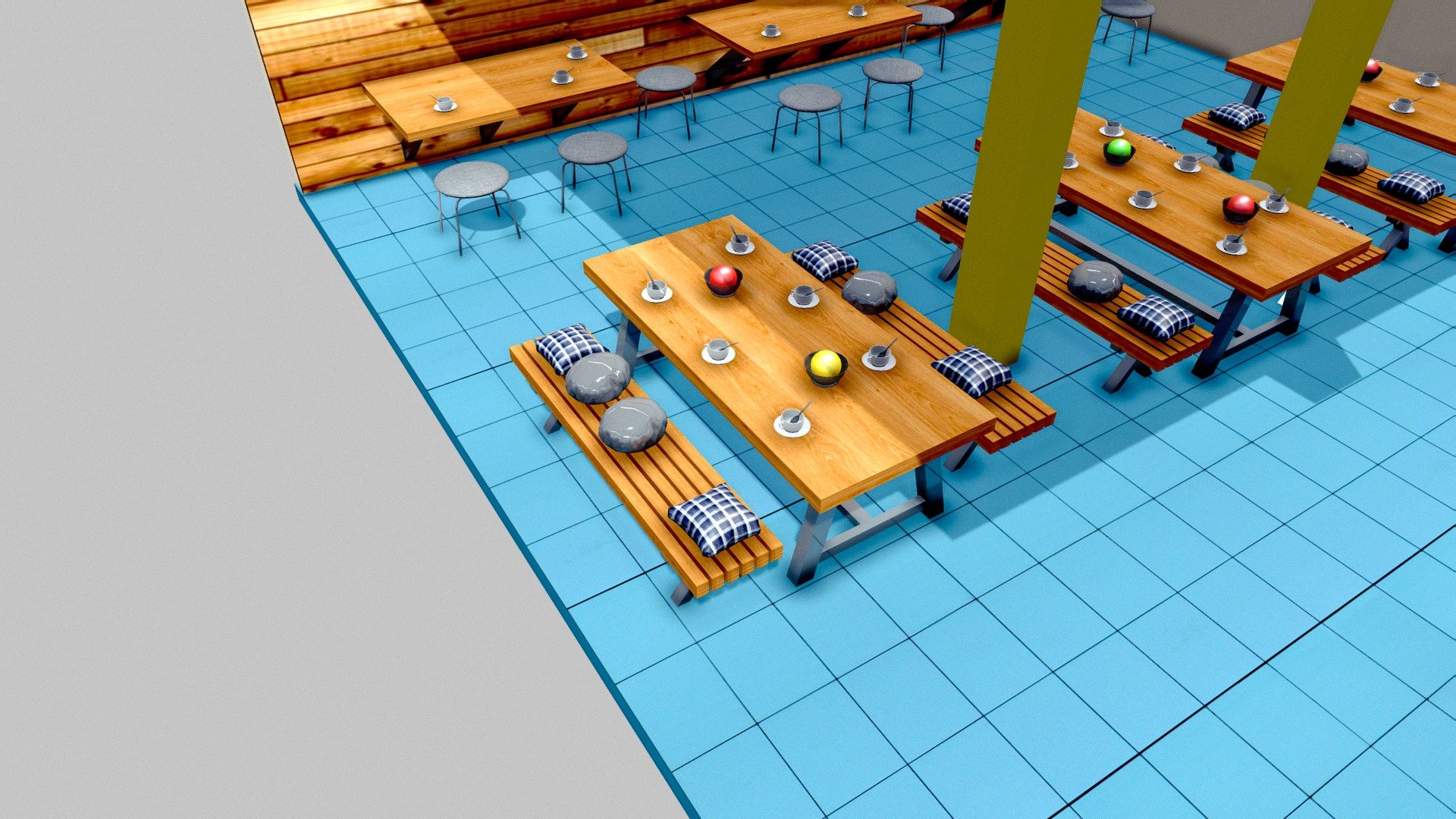 Кафе проект - 3D model by polinamakarova23485 [babdcd3] - Sketchfab