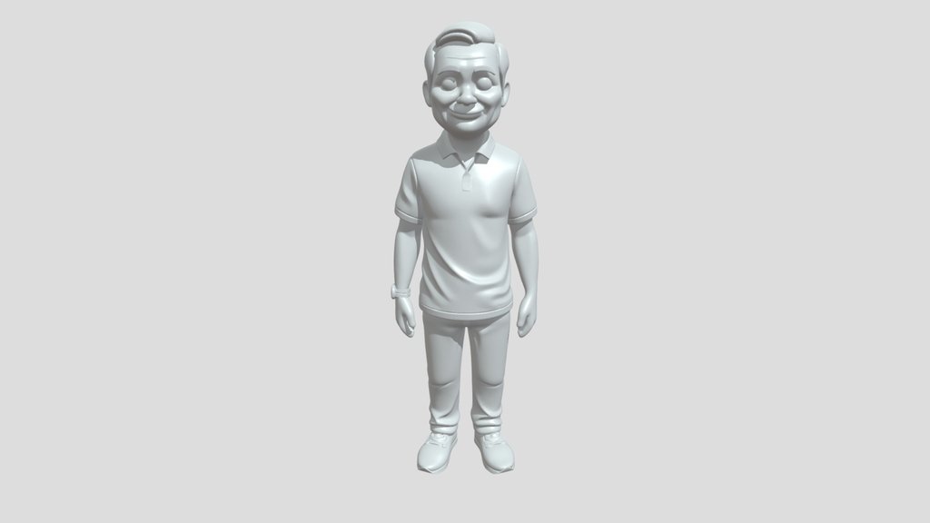 Cartoonish male figurine