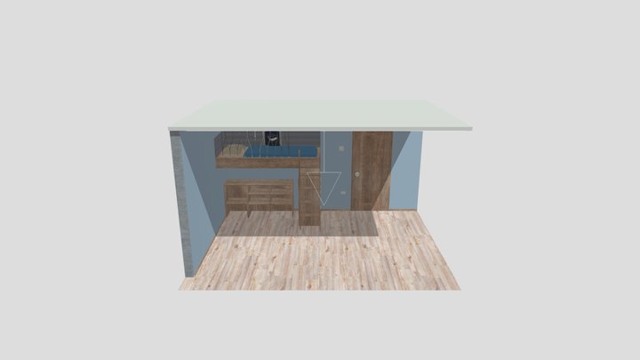 Loft_bed_export 3D Model