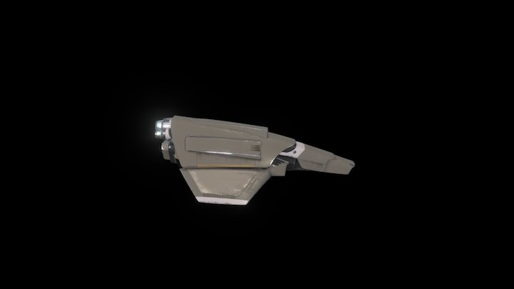 Fighter Class Spaceship 3D Model