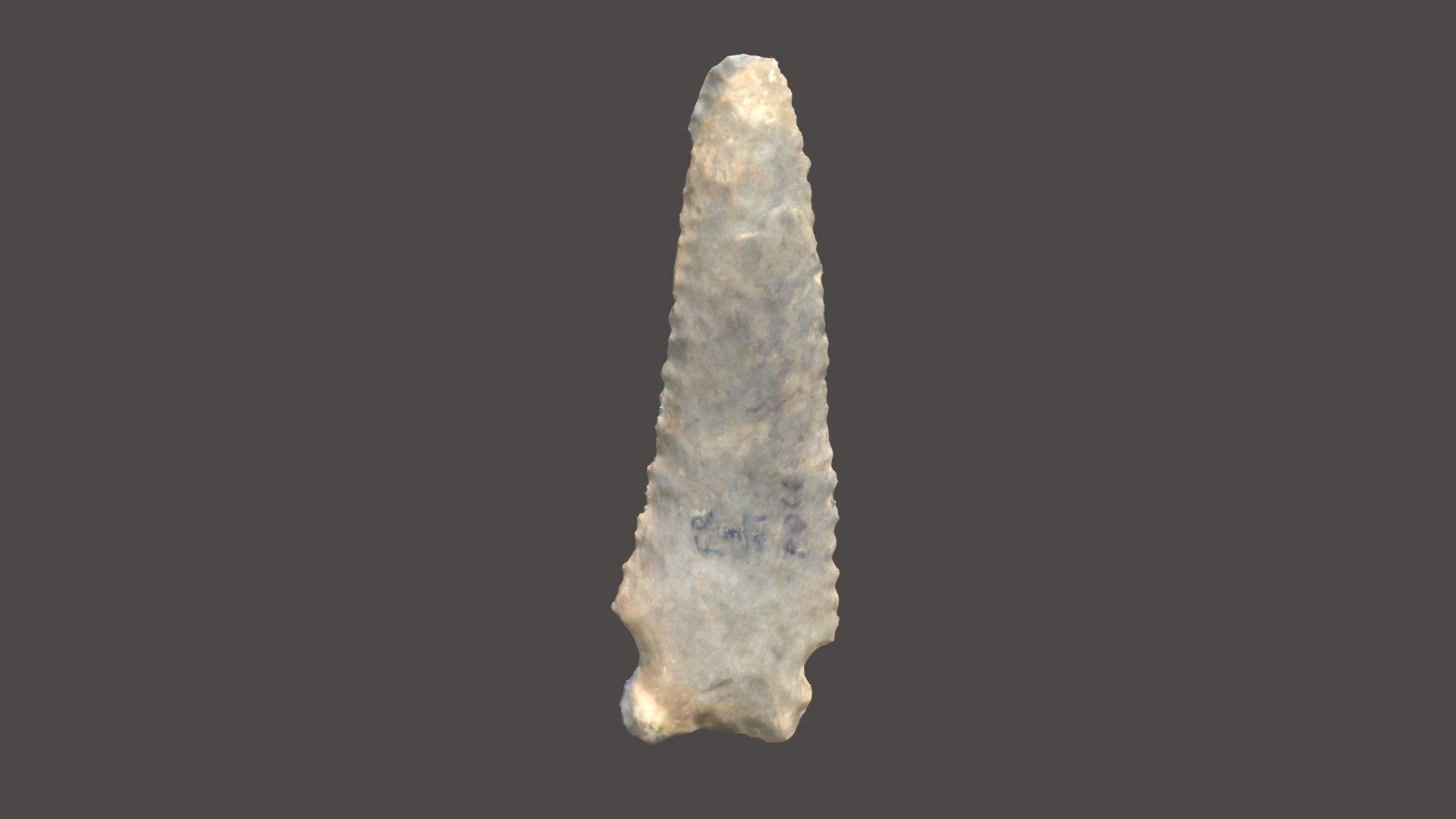 FR016, Early Archaic, Kirk stemmed point - Download Free 3D model by ...