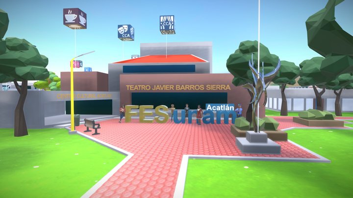Recorrido Virtual FES Acatlán UNAM 3D Model