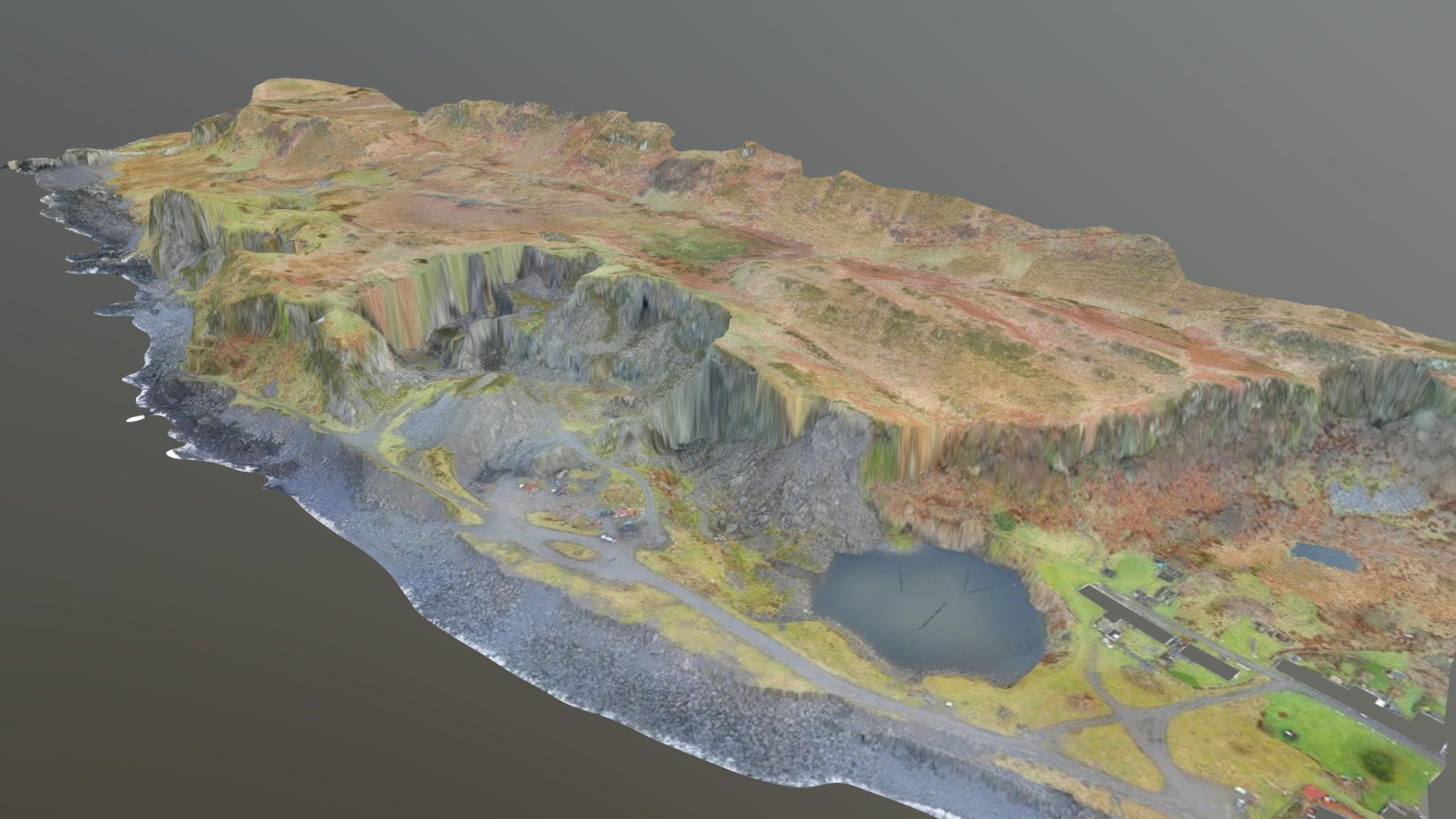 Luing Quarry for Historic Scotland - 3D model by UAV Scotland ...