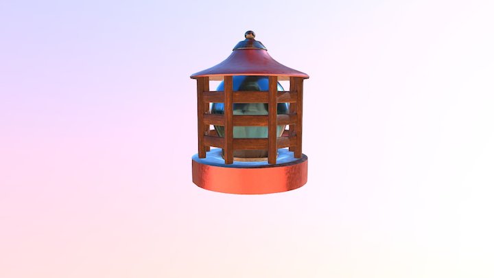 Textured Lantern 3D Model