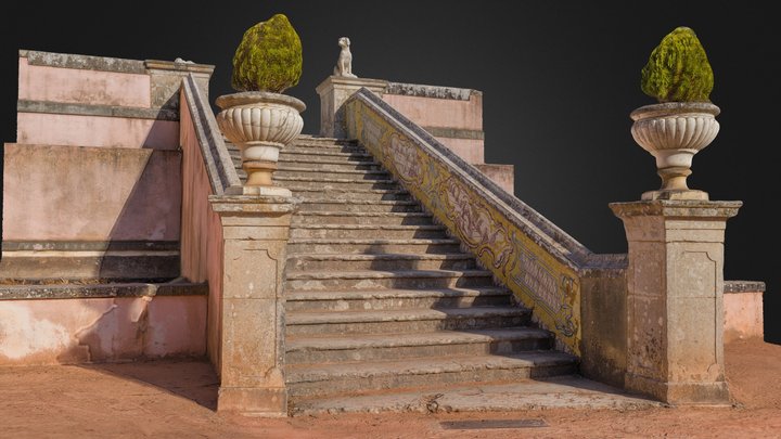 Stairs at Marques de Pombal Palace 3D Model