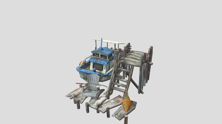 DAE 5 Finished props - By the ocean 3D Model
