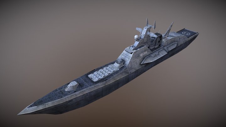 Destroyer ship Arlington 3D Model