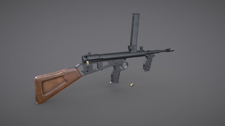 Owen Gun MK 2/3 3D Model
