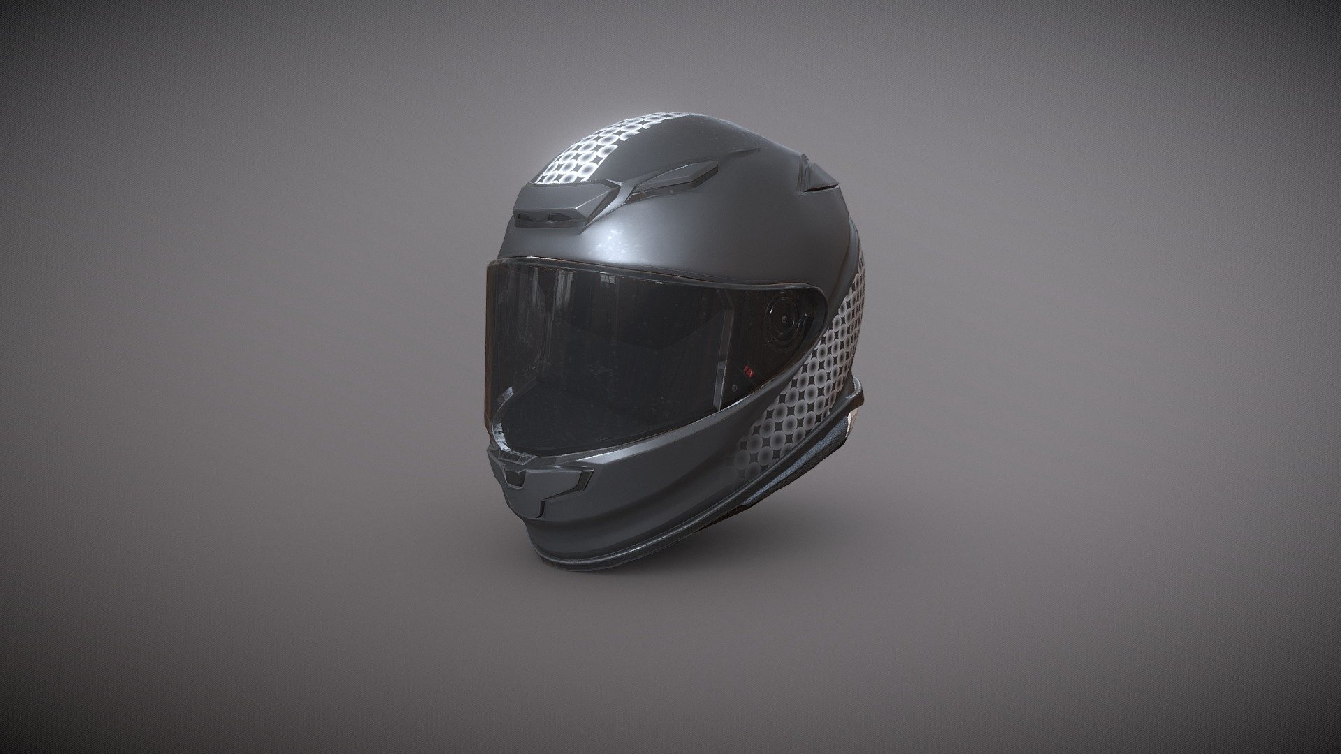 Motorbike Helmet Gray - 3D model by supergugler [bac1dff] - Sketchfab