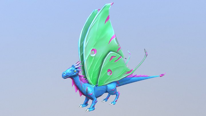 Faerie Dragon D&D 3D Model