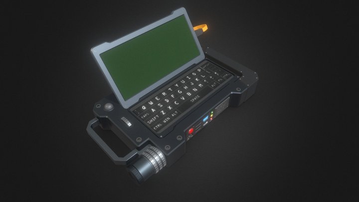 Tactical Tablet/Laptop (Model_0018) 3D Model