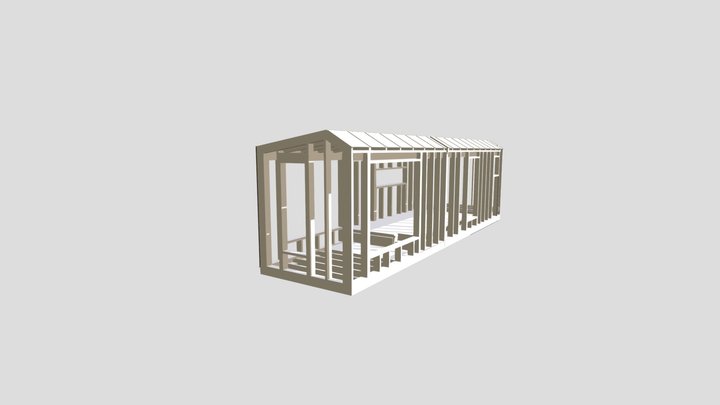 Модульный дом-1-1-1 3D Model
