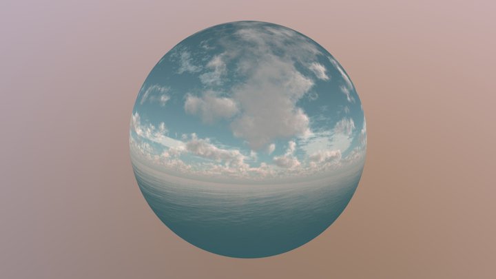 Ocean Sky Sphere 3D Model