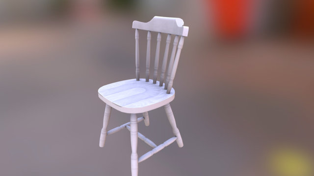 欧式餐椅 3D Model