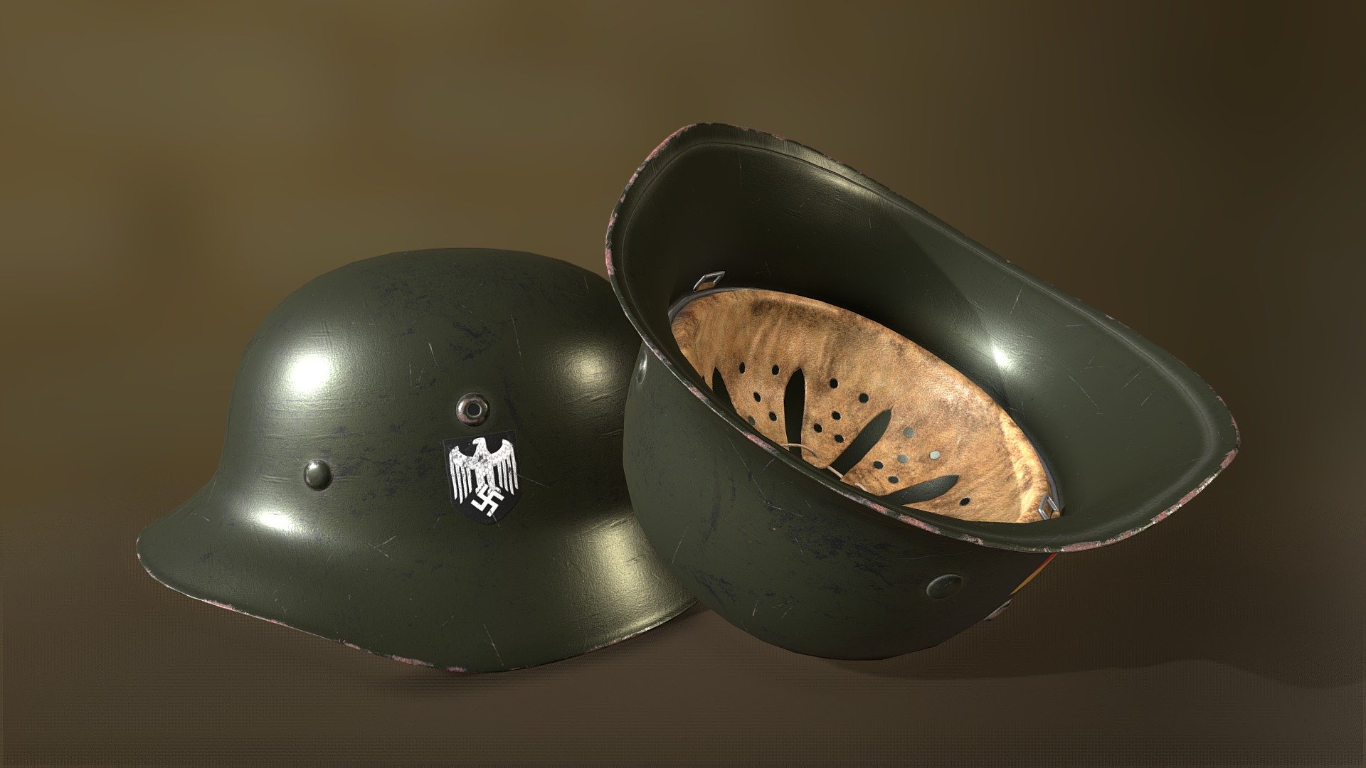 WWII M35 German Helmet