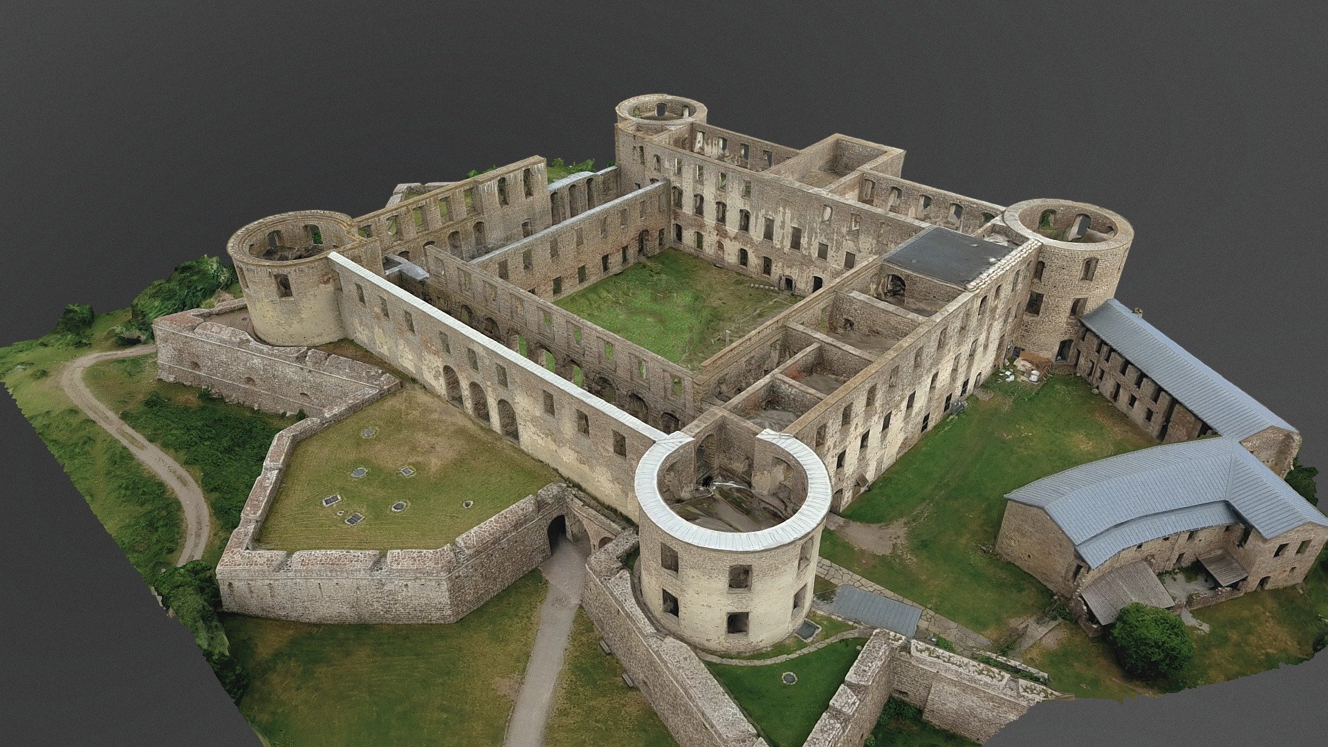 Borgholms Slottsruin - Download Free 3D model by 333DDD (@333DDD ...