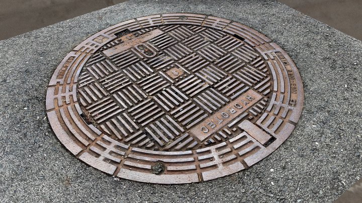 HQ manhole cover scan
