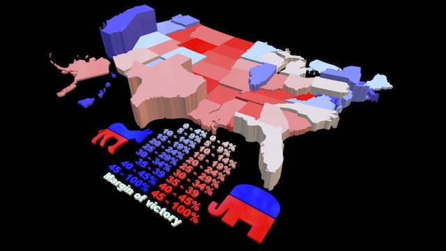 20 shades of election 3D Model