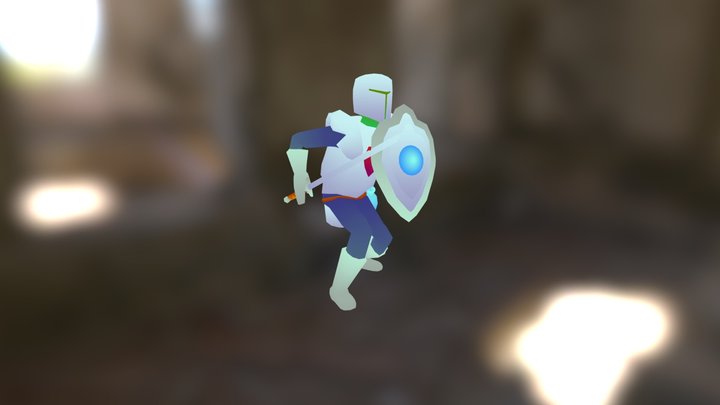 Gradient Knight 3D Model
