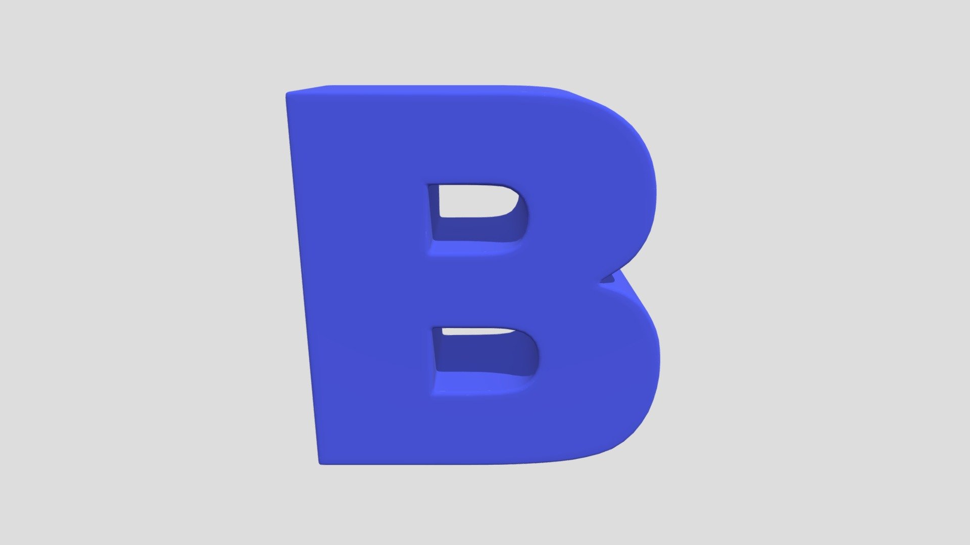 B Letter - Download Free 3D Model By Andre.arancibia [baca8ac] - Sketchfab