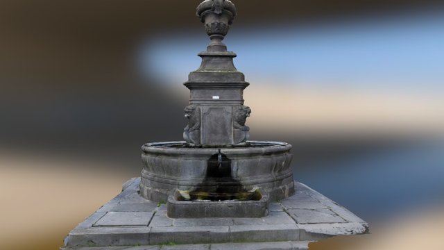 Fountain (Pierre) 3D Model