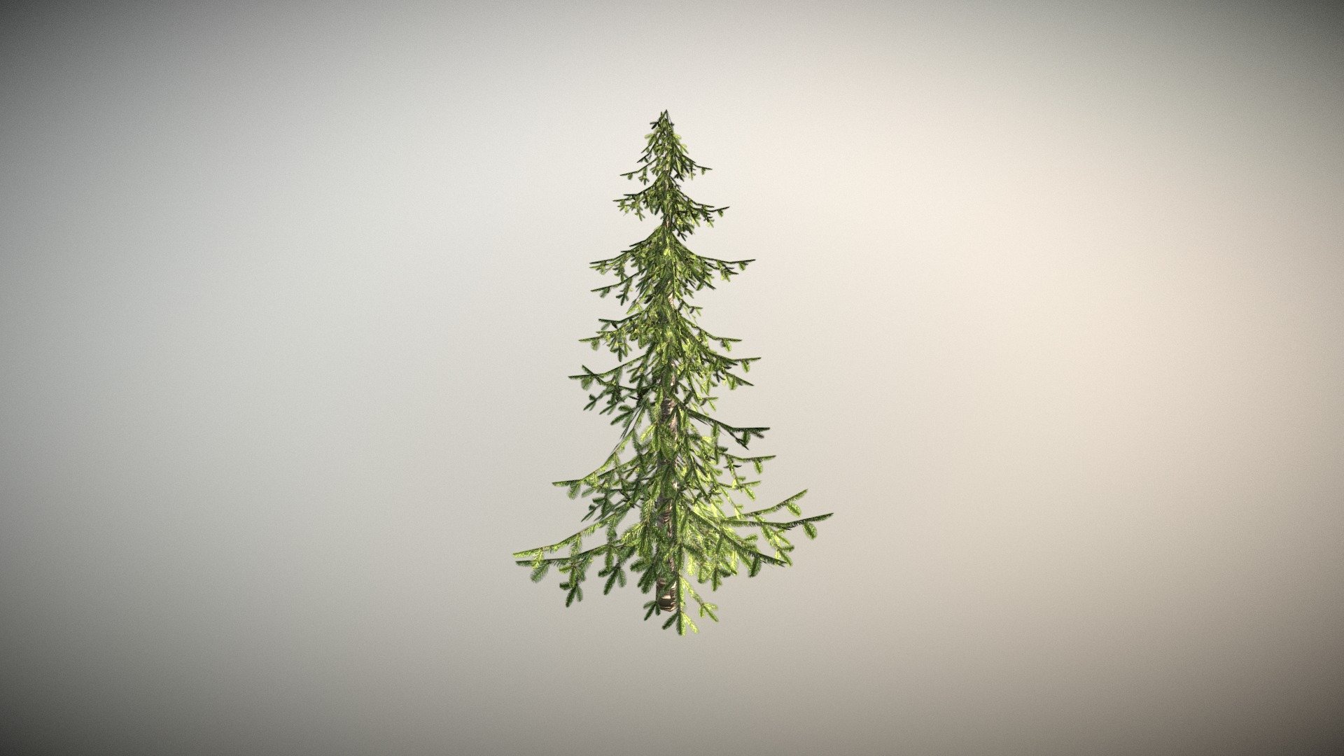 low poly Christmas tree