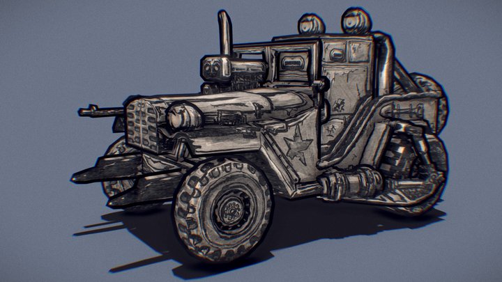Jeep Roller Concept – Free 3D Model STL