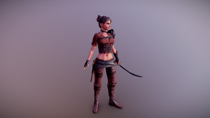 Rogue girl 3D Model