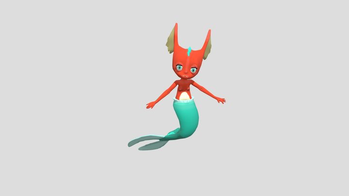 KNB217 - The Little Mermaid - Alembic Export 3D Model