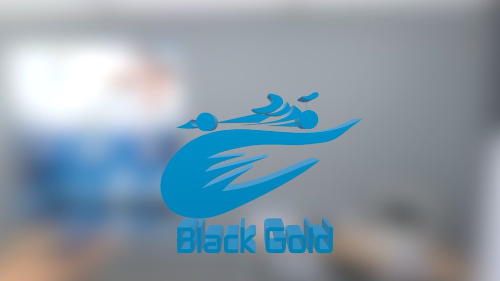 Logo 3D de Escuderia Black Gold