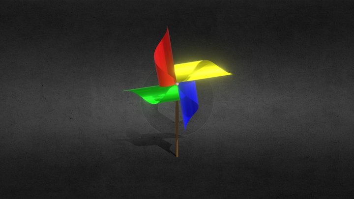 风车 3D Model