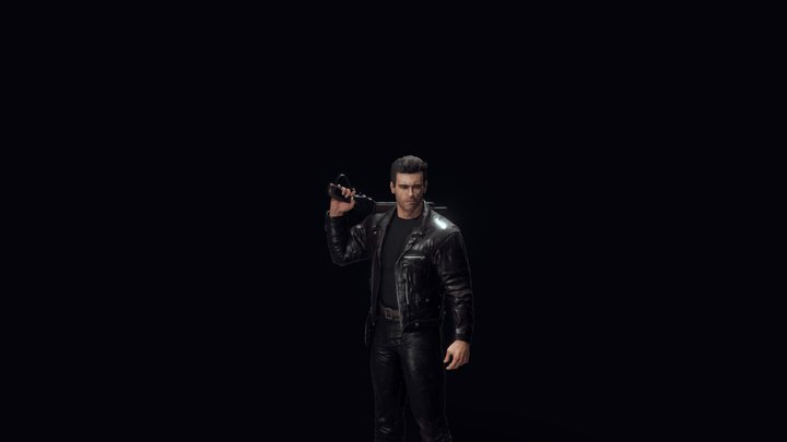 Arnold Schwarzenegger from Terminator 2 3D Model