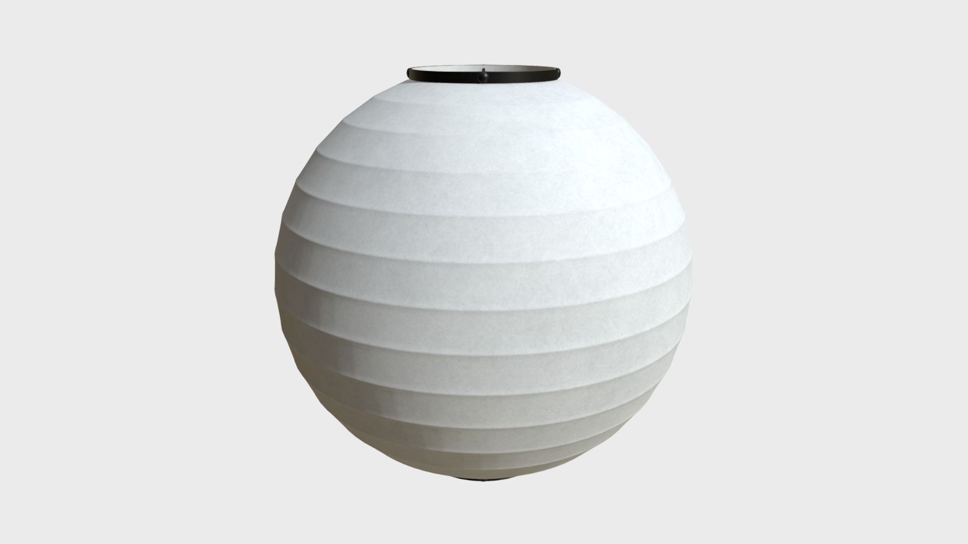 3D model Japanese paper lantern 3 - This is a 3D model of the Japanese paper lantern 3. The 3D model is about a stack of white plates.