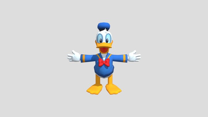 Game Cube - Disneys Party - Donald Duck 3D Model