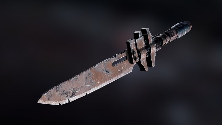 DAE Rustborne - The ScrapSpear (game ready) 3D Model