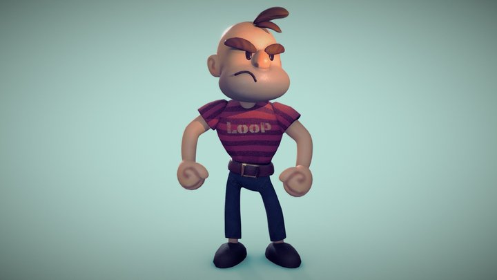 Angry - Game Character 3D Model