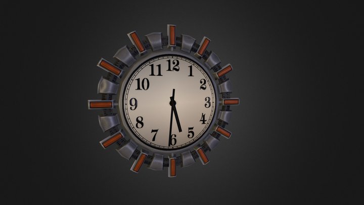 Wall Clock 3D Model