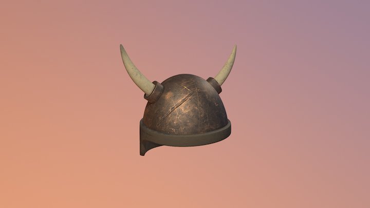 Viking Helmet 02 3D Model