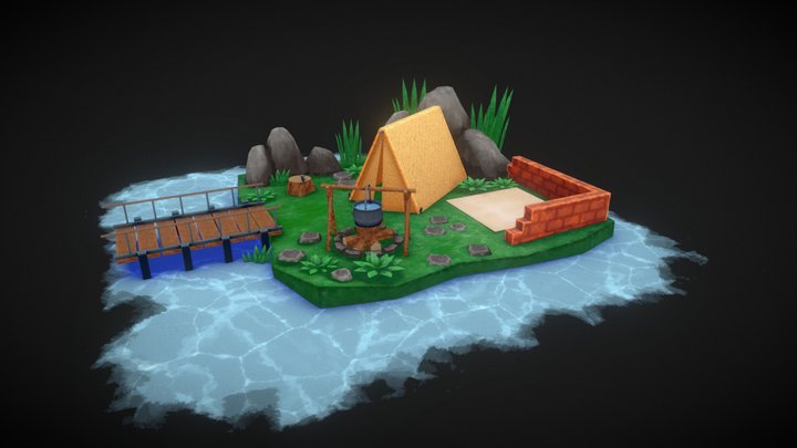 TENT PROJECT UVW 3D Model