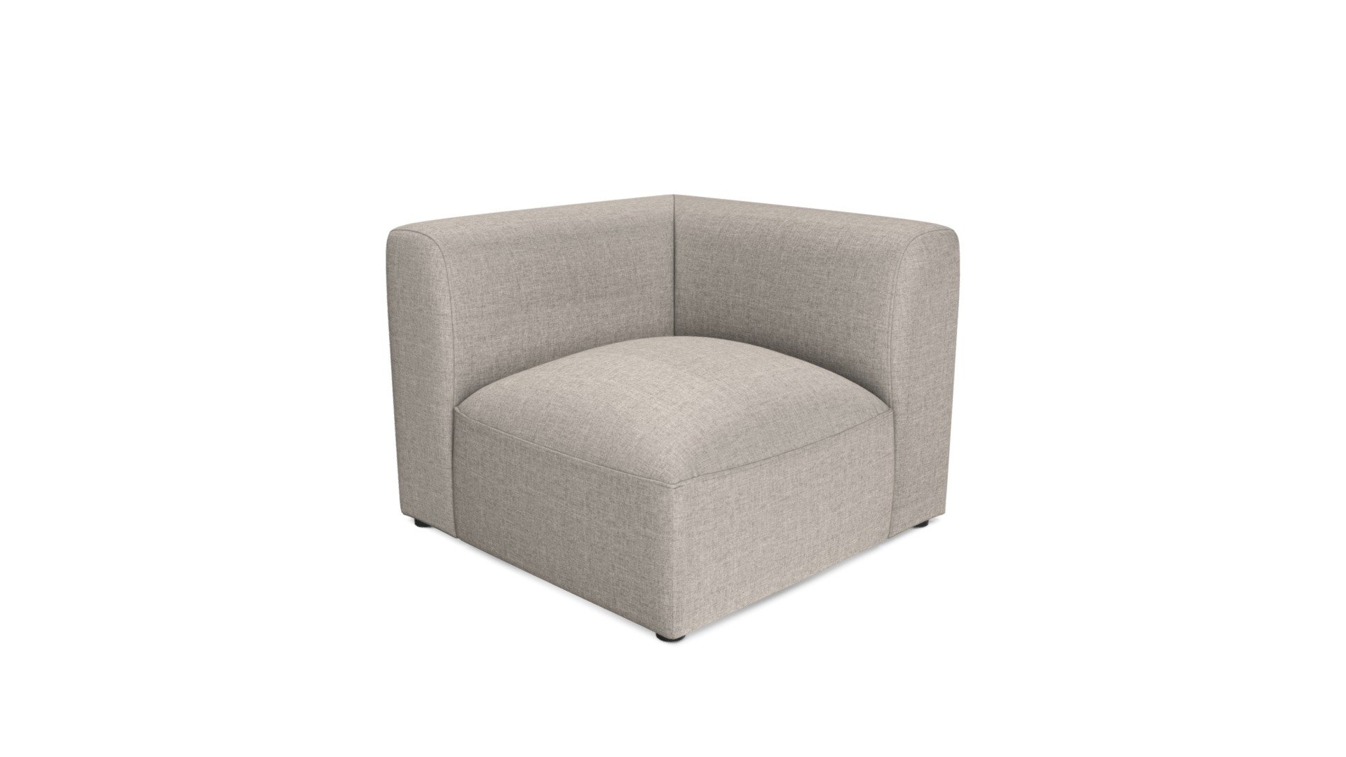 Juno Modular Corner End Seat, Manhattan Grey