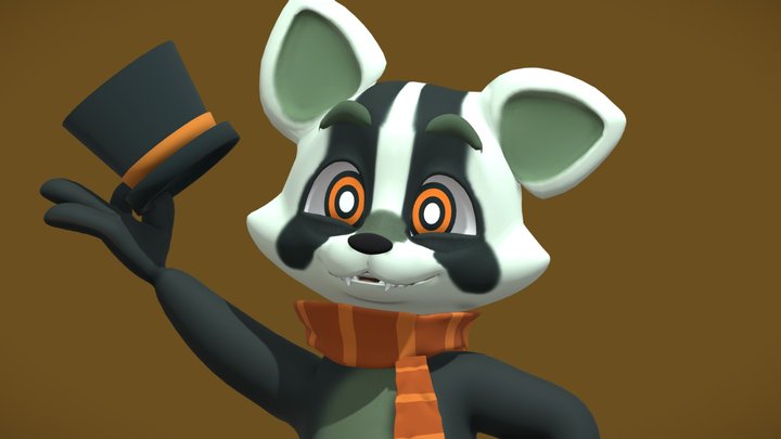 Bambee The Badger - Indigo Park AU 3D Model